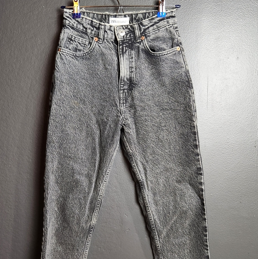 Zara High Rise Gray Women's Jeans